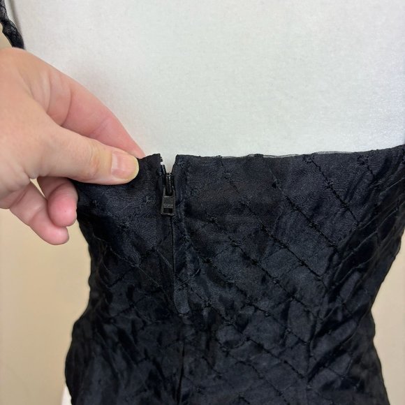 ZOLA Evening corset/bustier, size 6, diamond pattern, lined, zipper, quilted - Picture 5 of 7